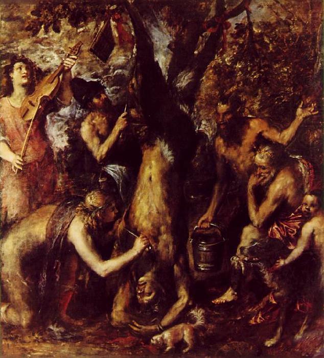 TIZIANO Vecellio The Flaying of Marsyas ar china oil painting image